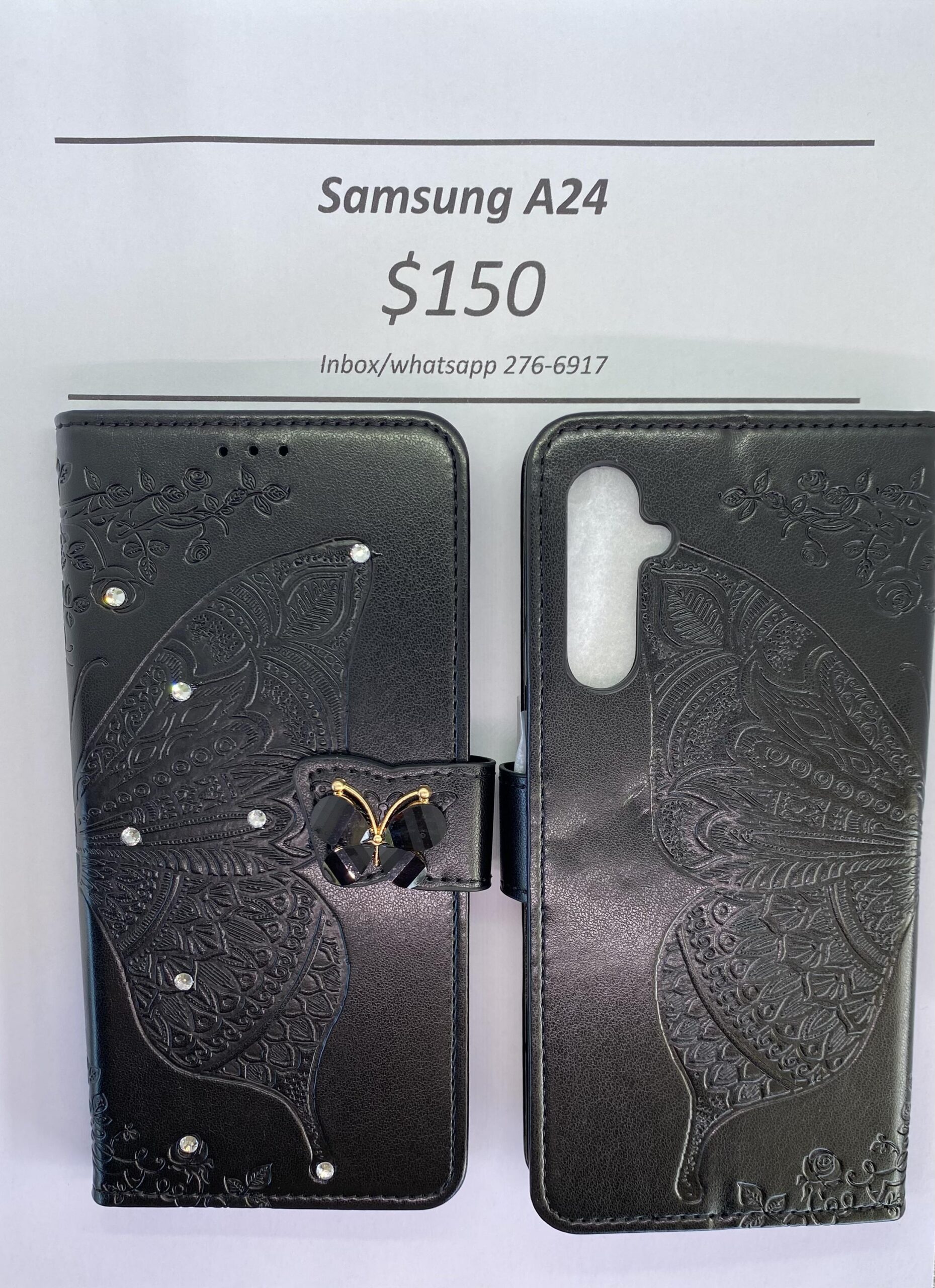 A24 Black Butterfly Wallet