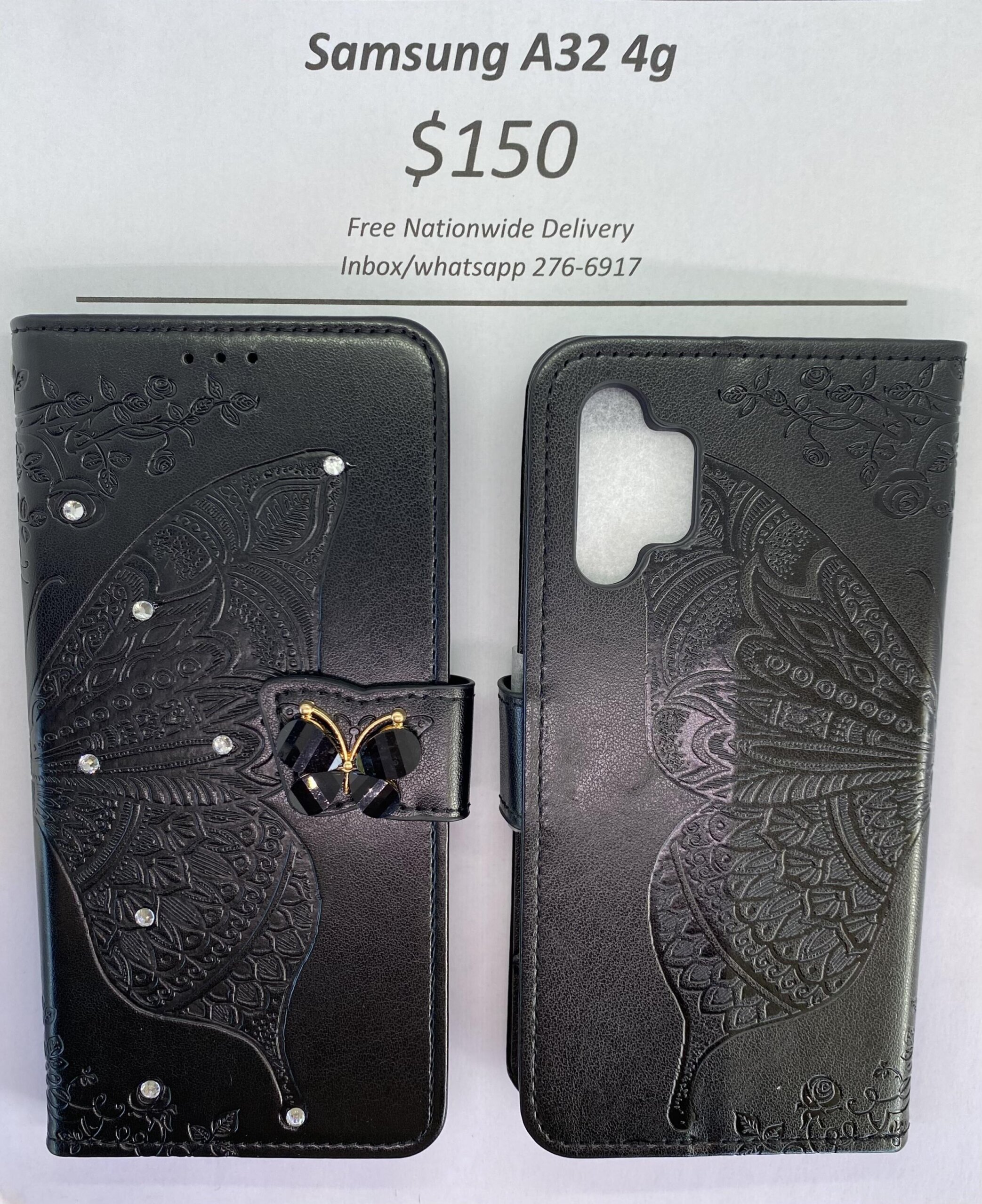 A32 4G Black Butterfly Wallet