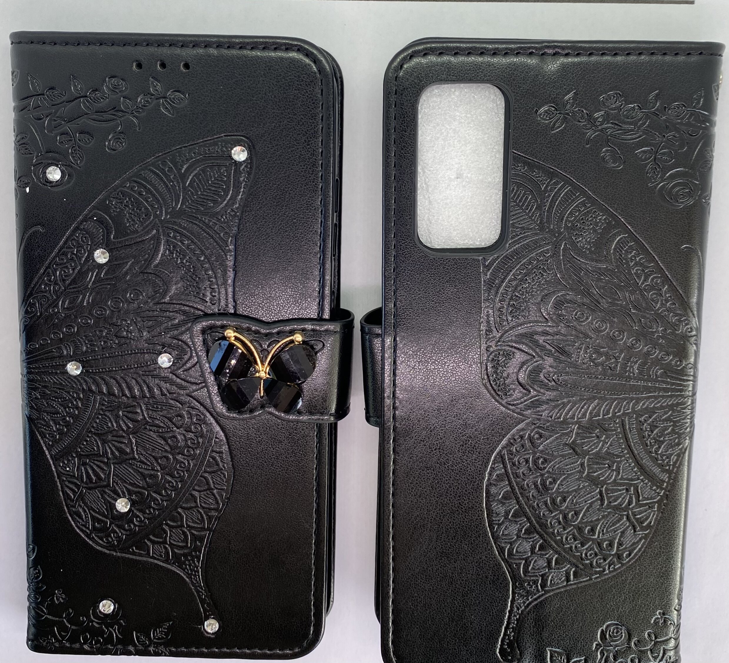 S20 Black Butterfly Wallet