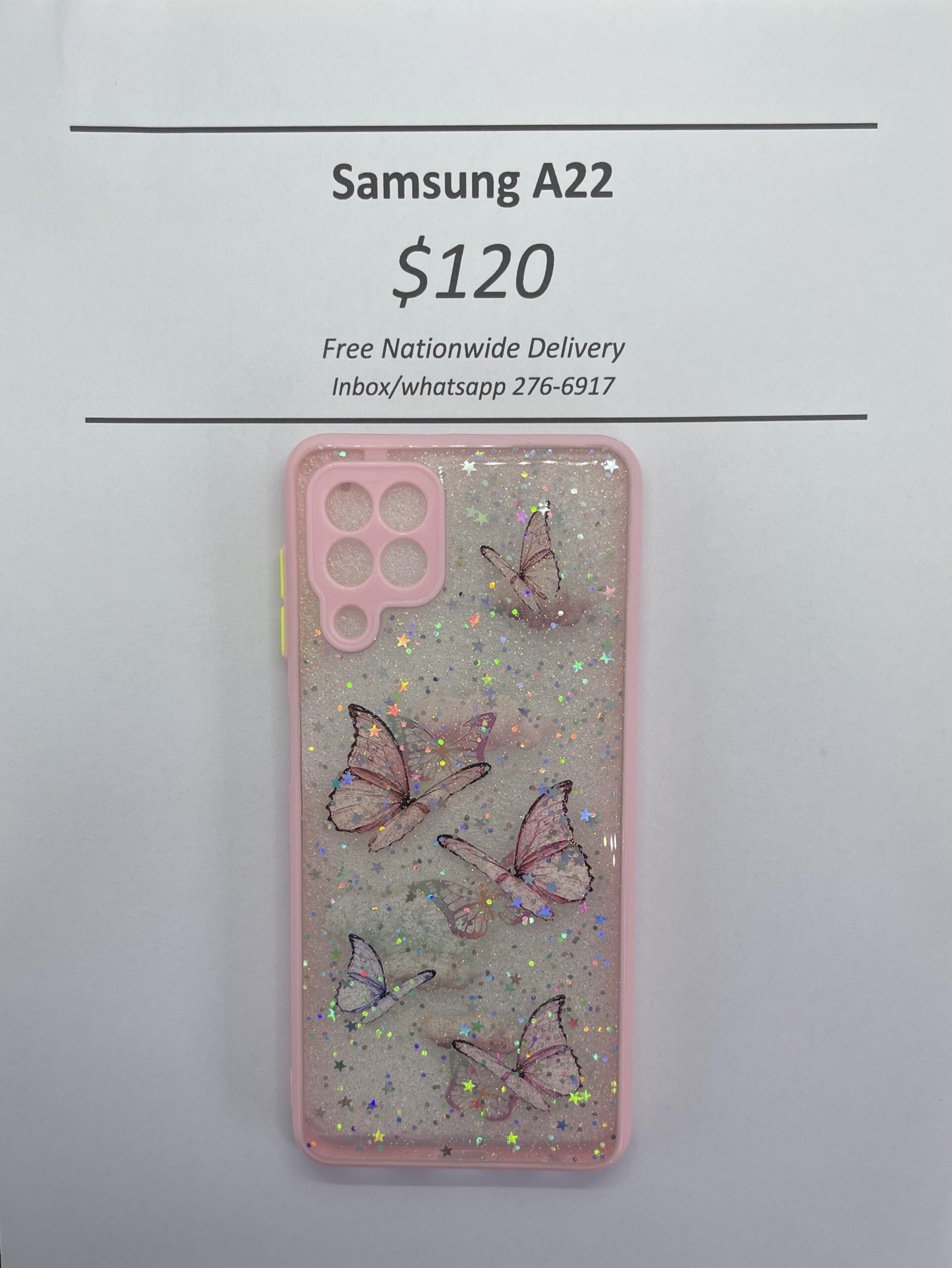 A22 4G Light Pink Butterfly