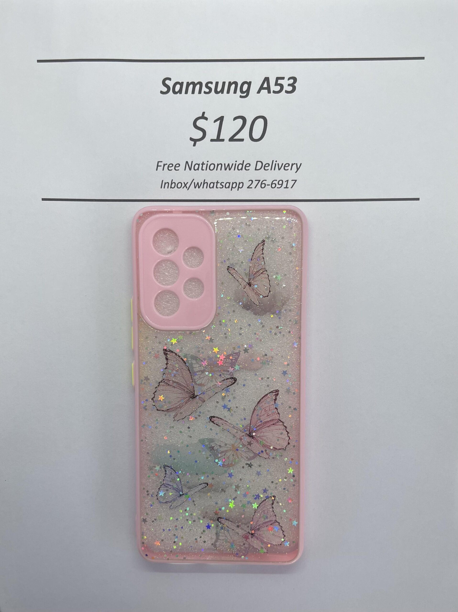 A53 Light Pink Butterfly