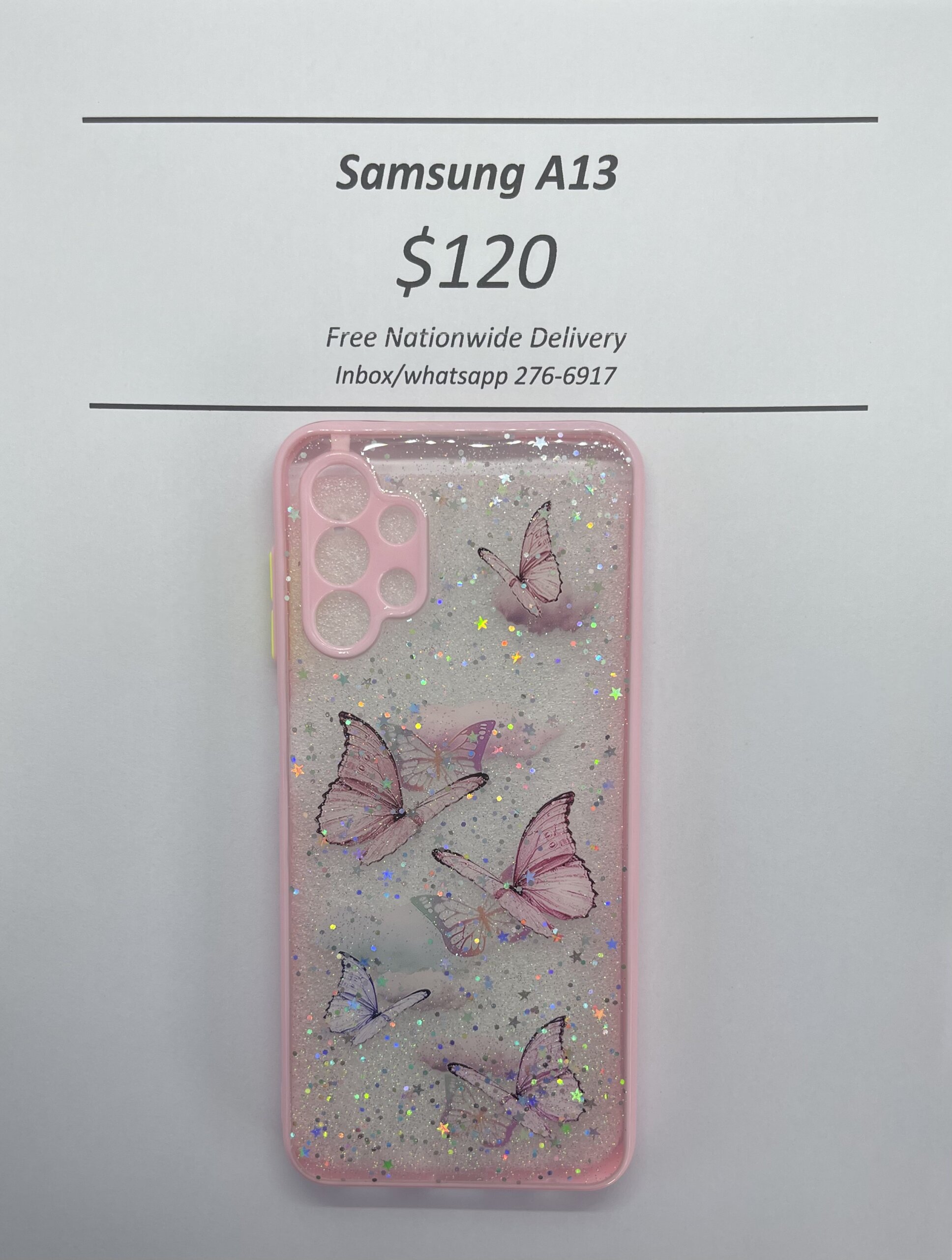 A13 Light Pink Butterfly