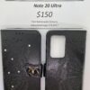 Samsung Note 20 Ultra Black Butterfly Wallet