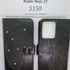 Redmi Note 12 Black Butterfly Wallet