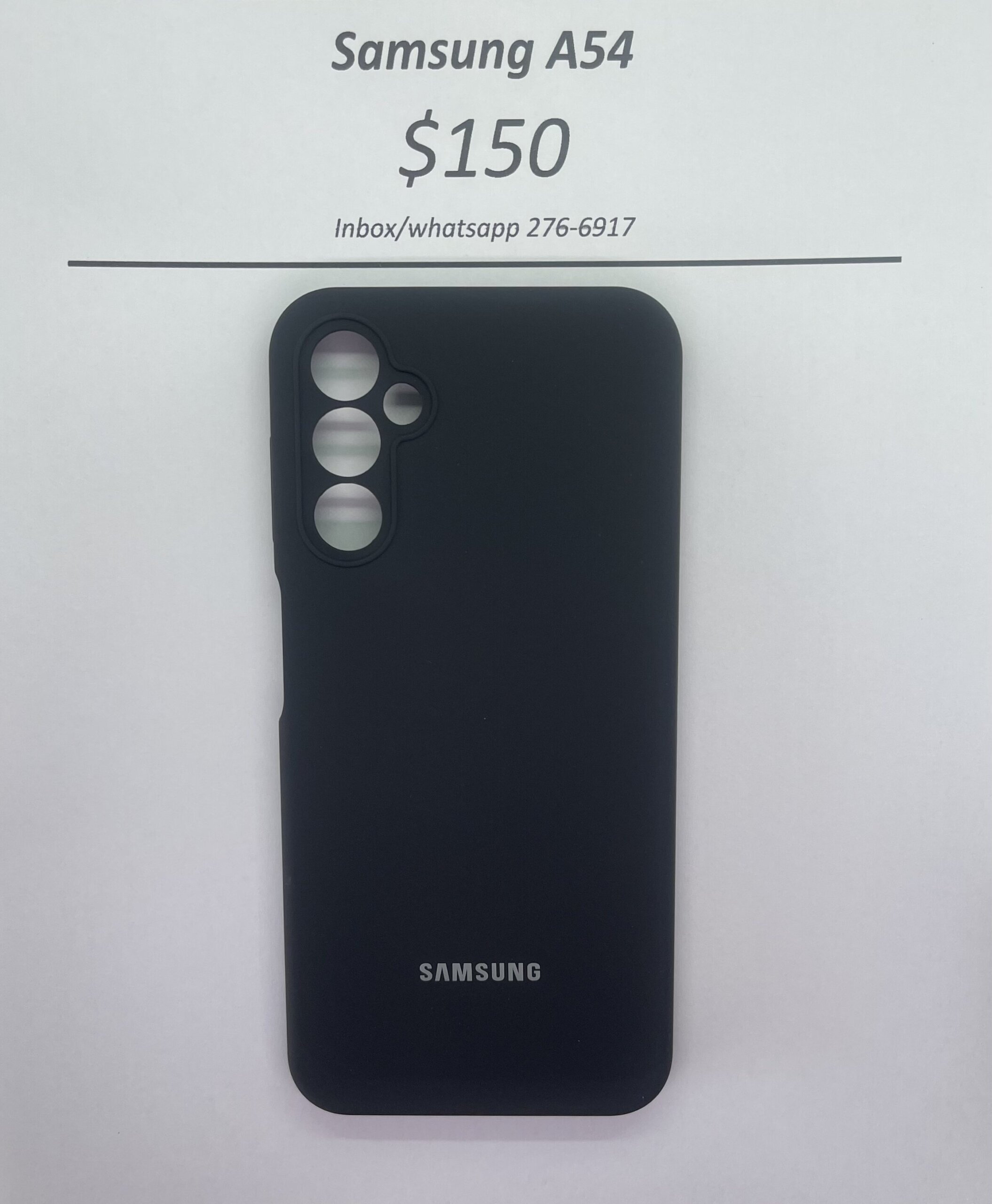 Samsung A54 Black Logo Case
