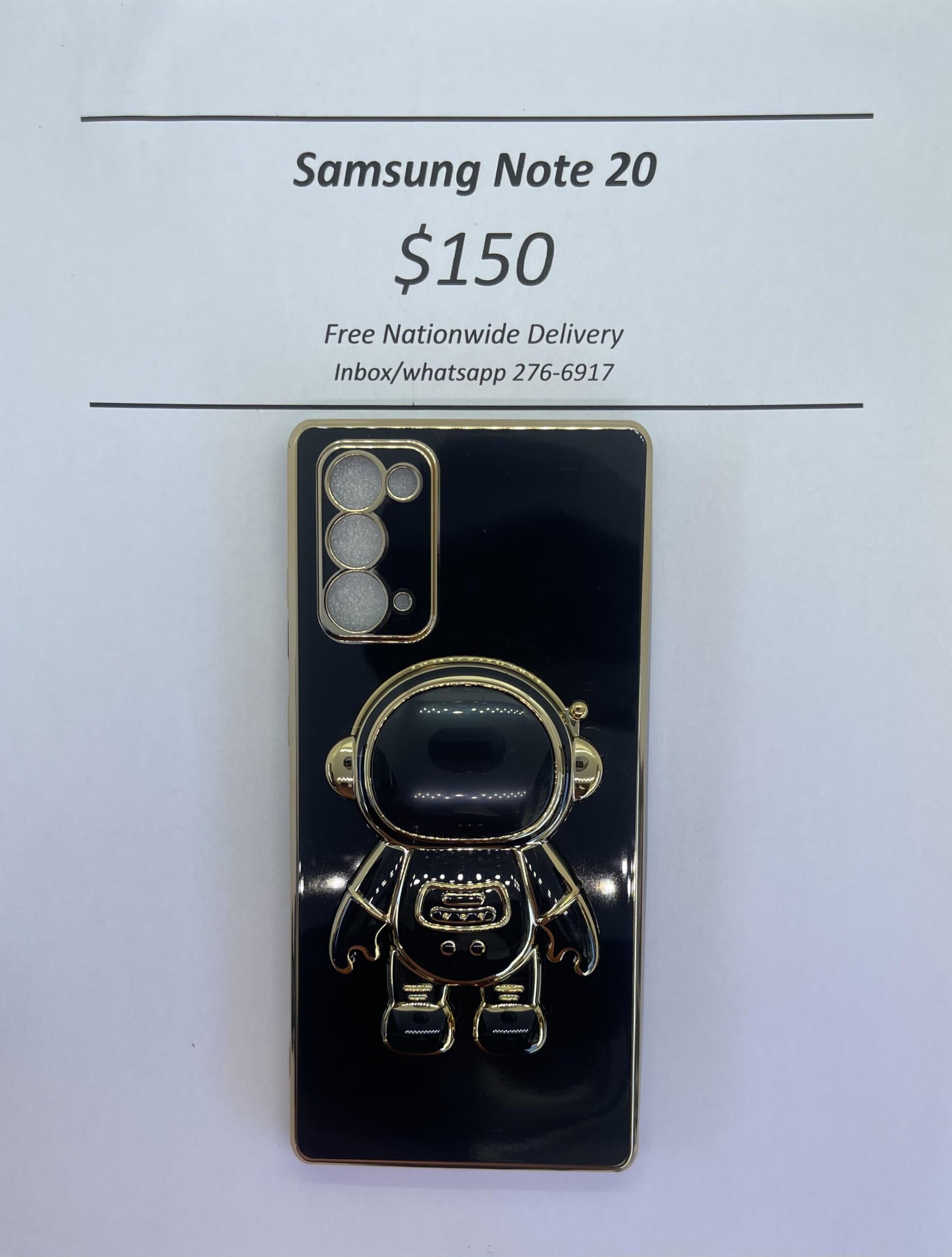 Samsung Note 20 Ultra Black 3D Astronaut Phone case