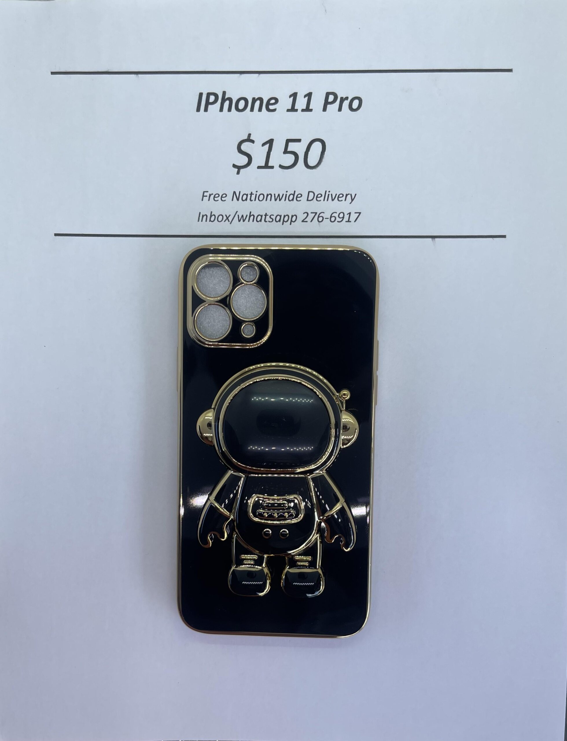 iPhone 11 Pro Black 3D Astronaut Phone case