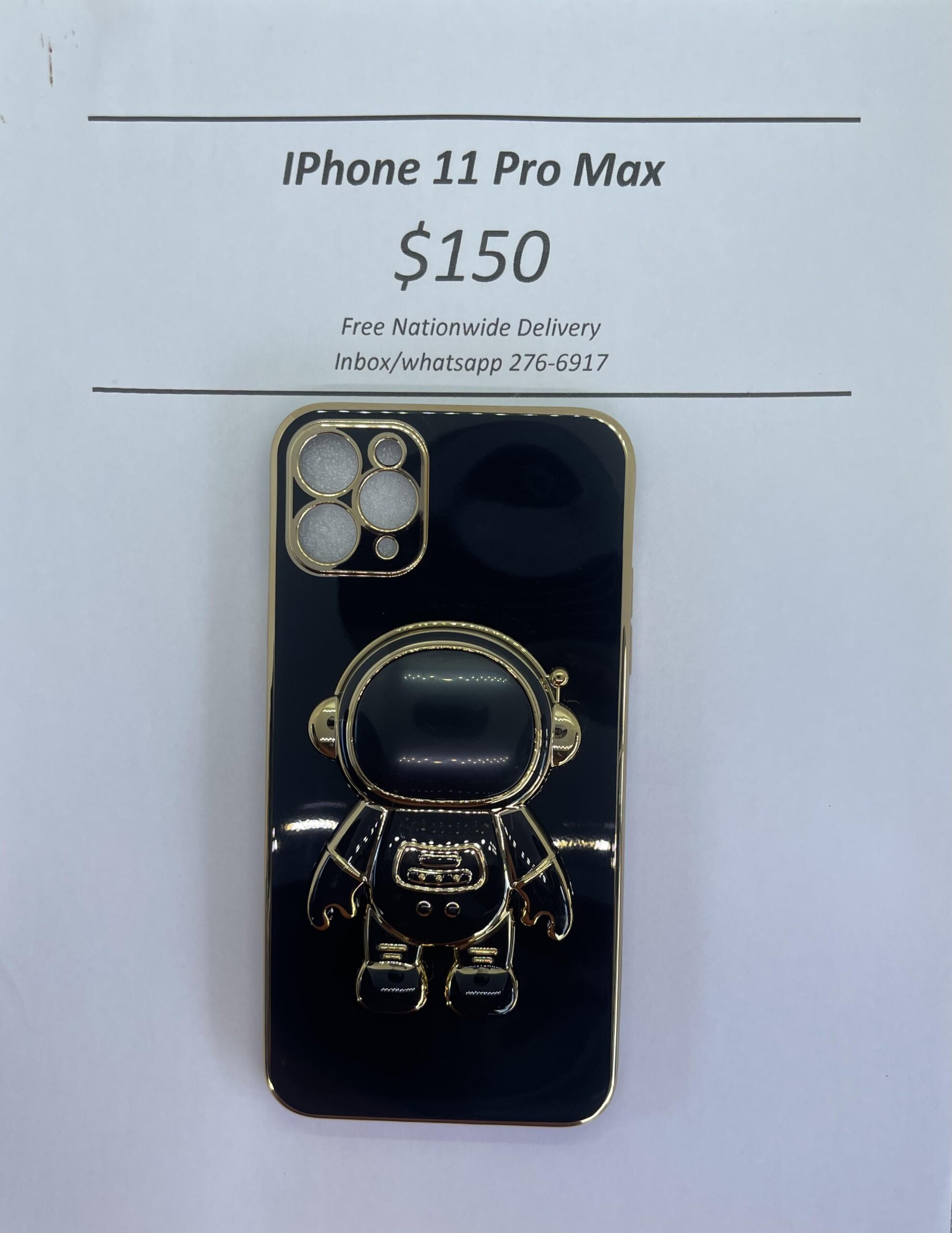 iPhone 11 Pro Max Black 3D Astronaut Phone case