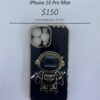 iPhone 15 Pro max Black 3D Astronaut Phone case
