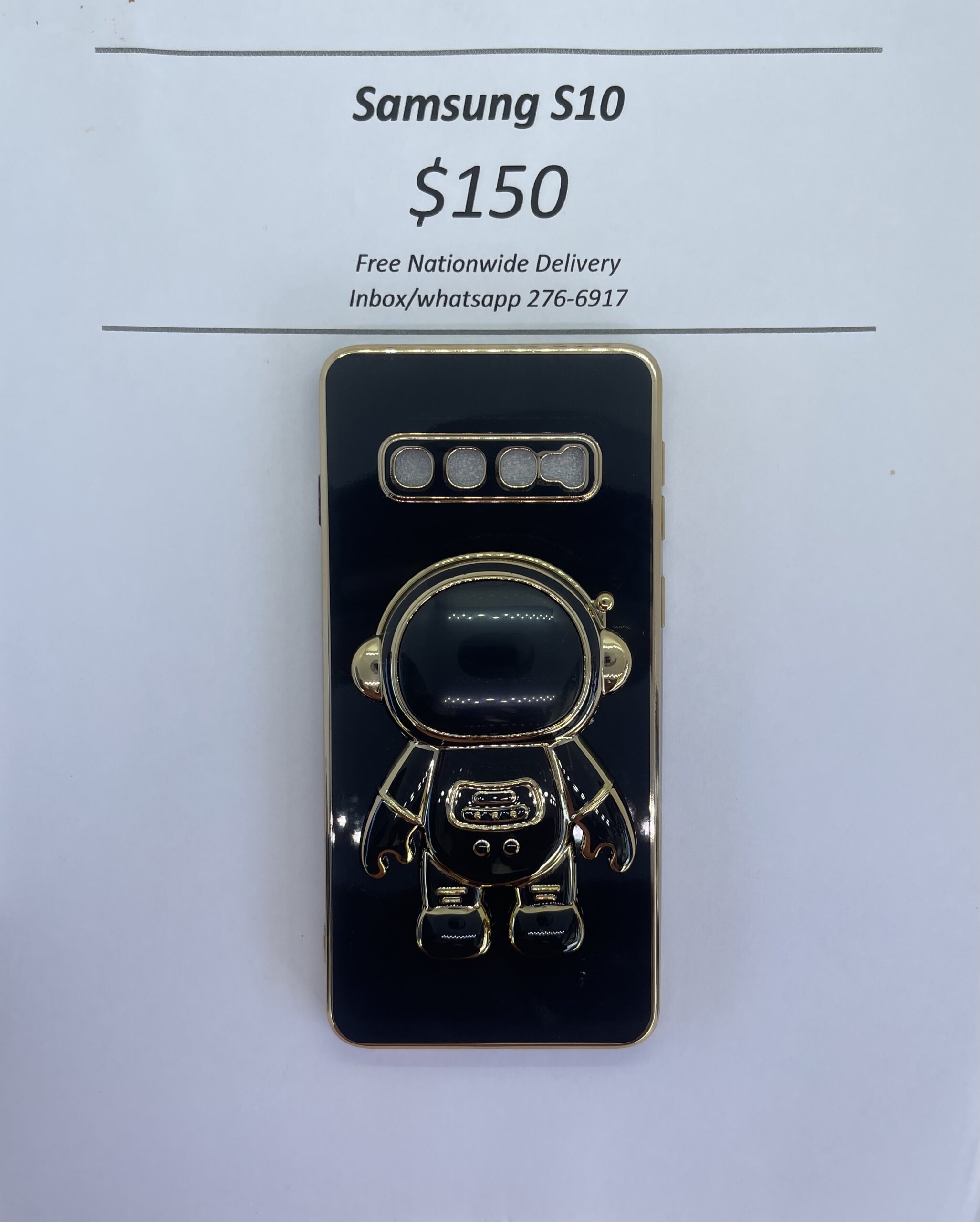 S10 Black 3D Astronaut Phone case