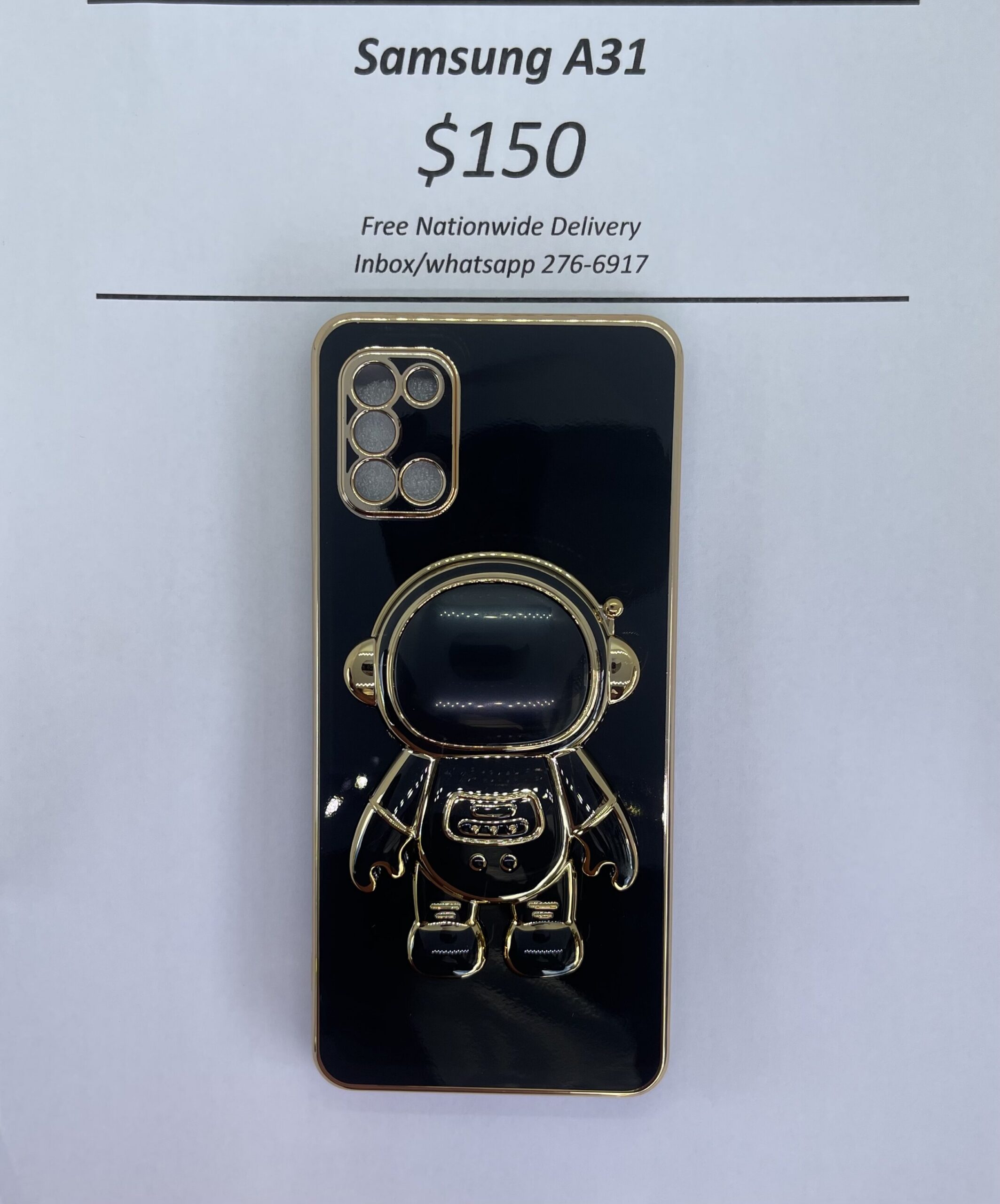 A31 Black 3D Astronaut Phone case