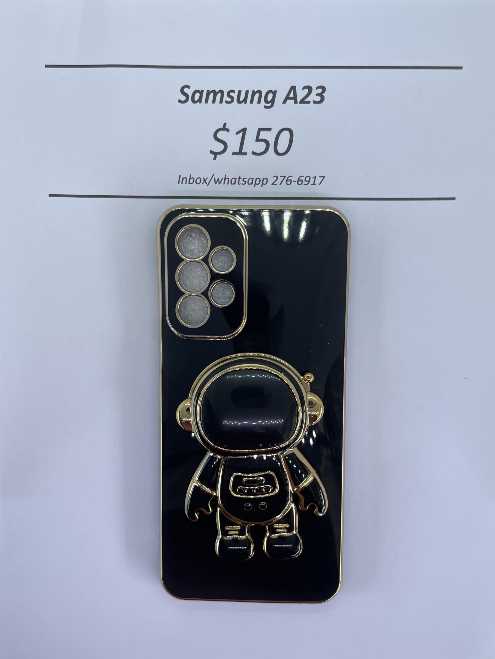 A23 Black 3D Astronaut Phone case