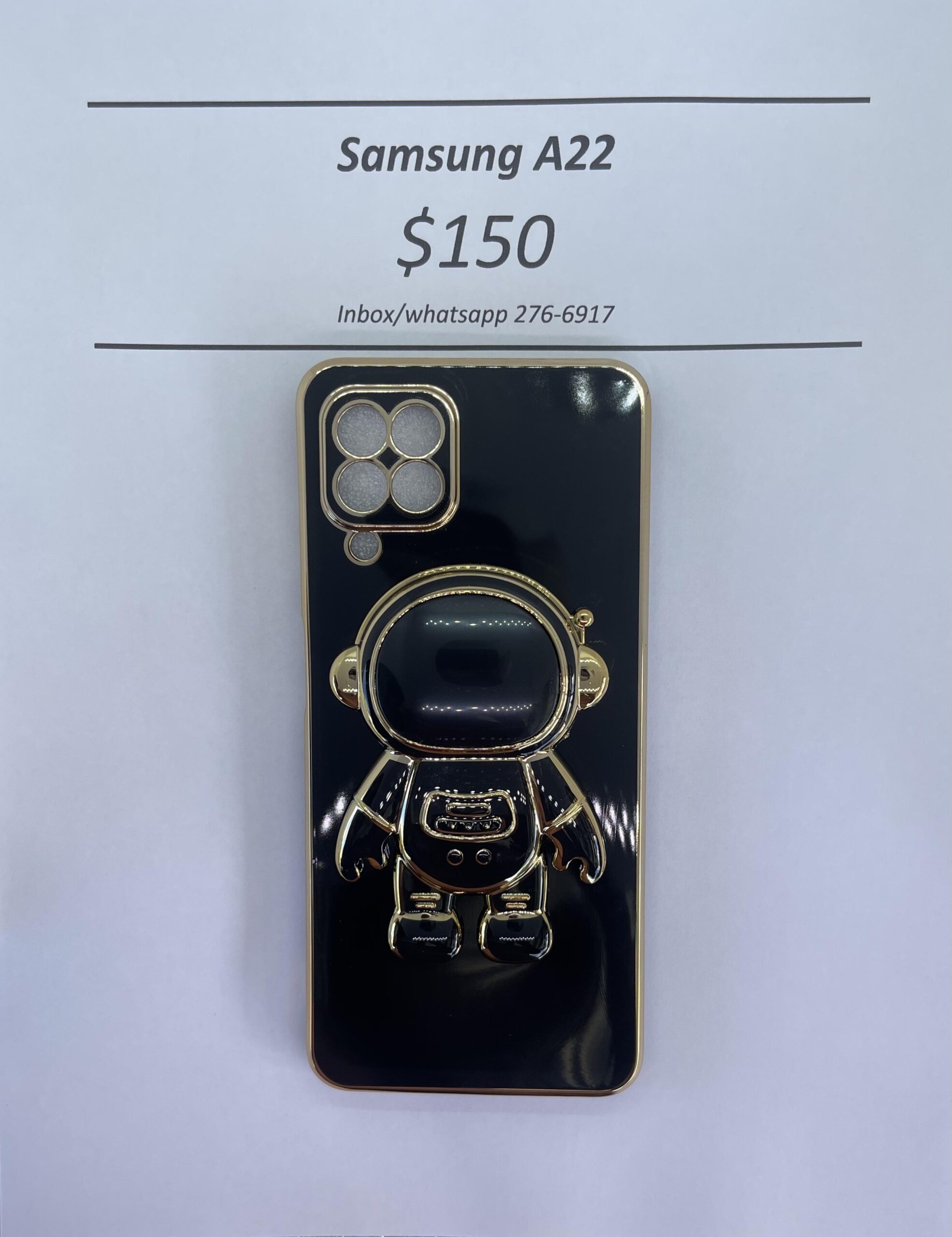 A22 4G Black 3D Astronaut Phone case