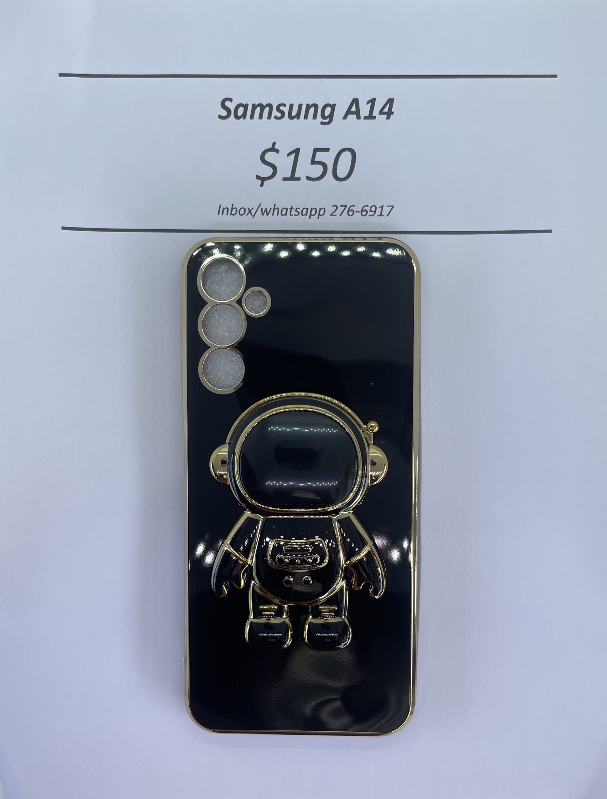 A14 Black 3D Astronaut Phone case