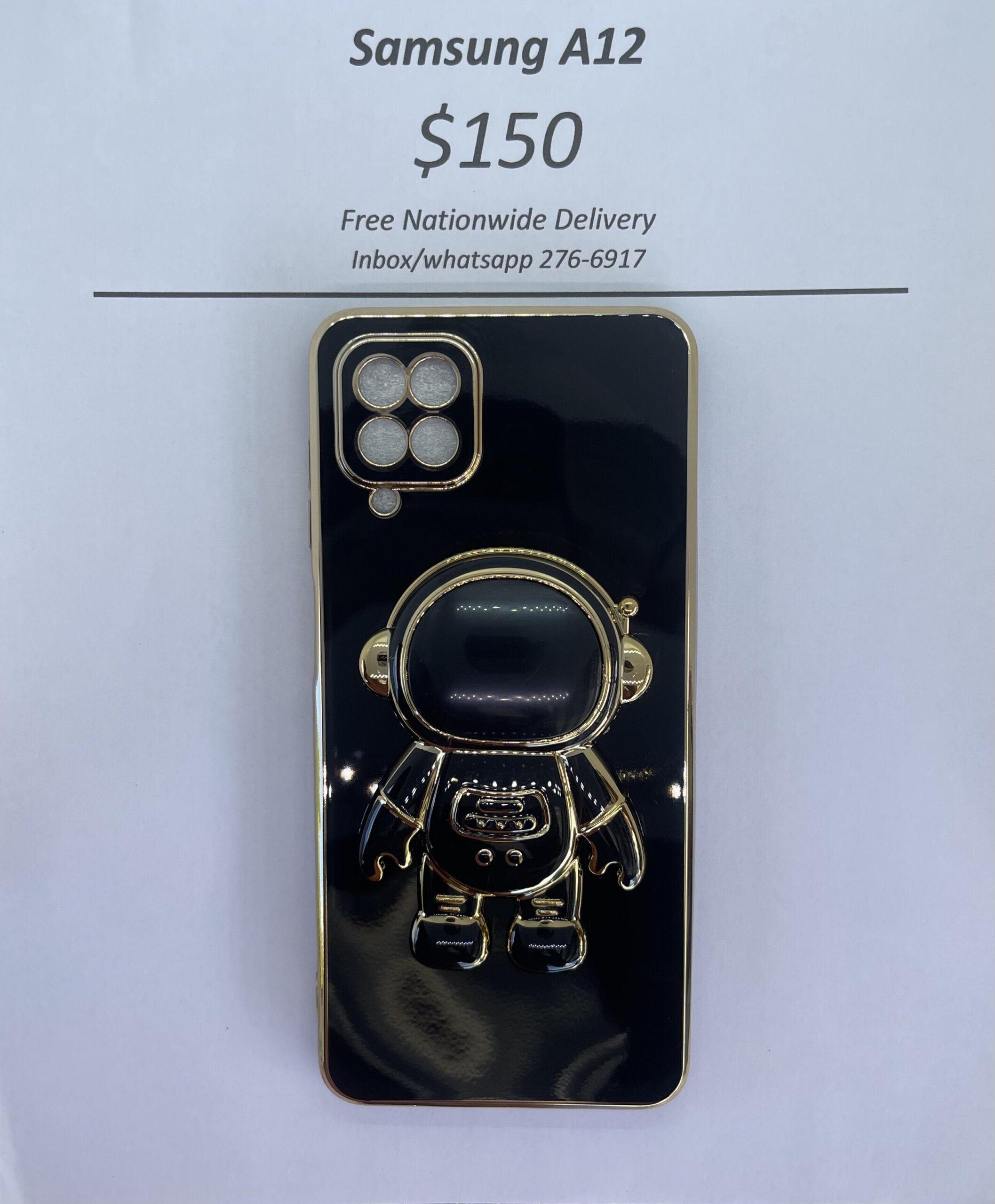 A12 Black 3D Astronaut Phone case