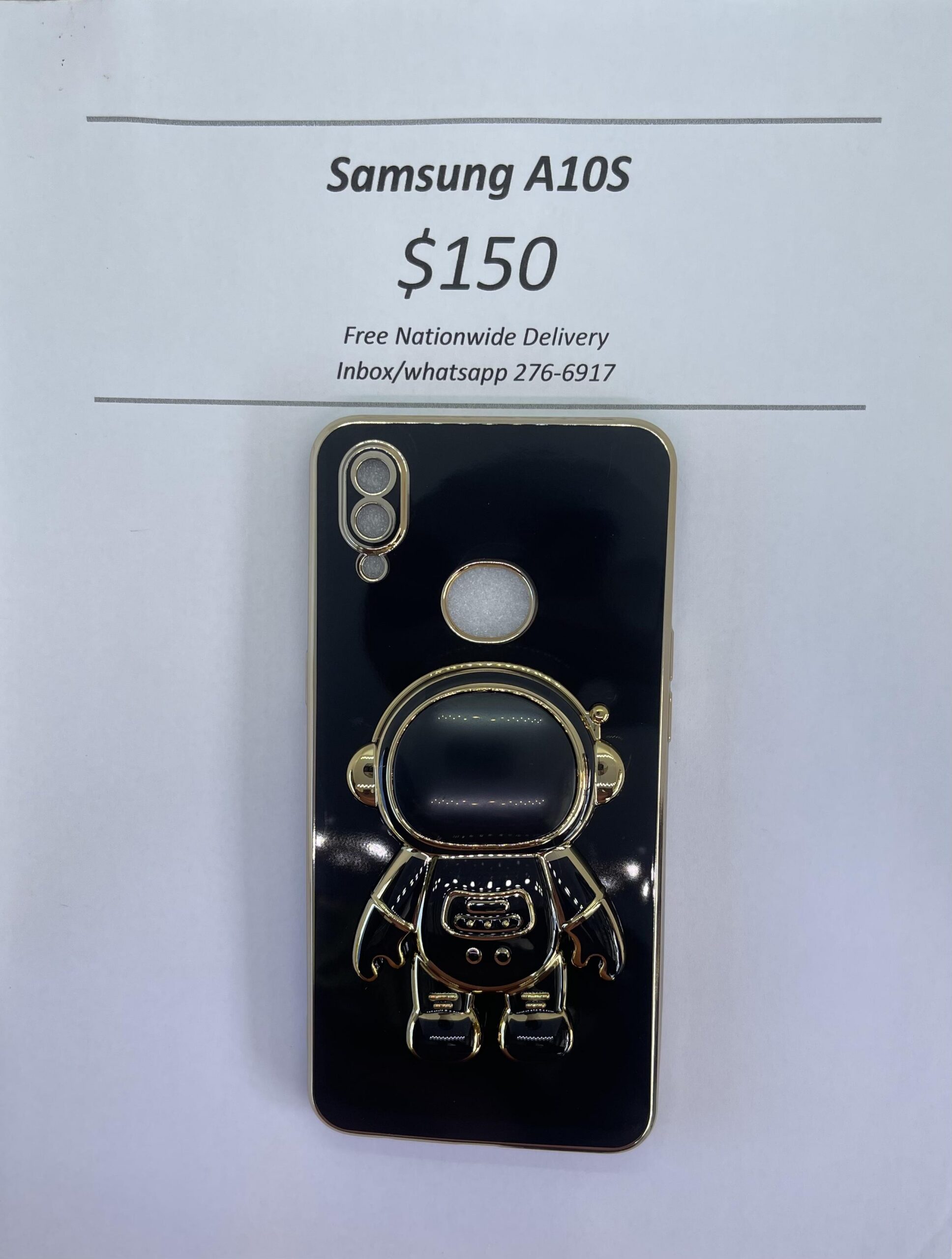 A10s Black 3D Astronaut Phone case