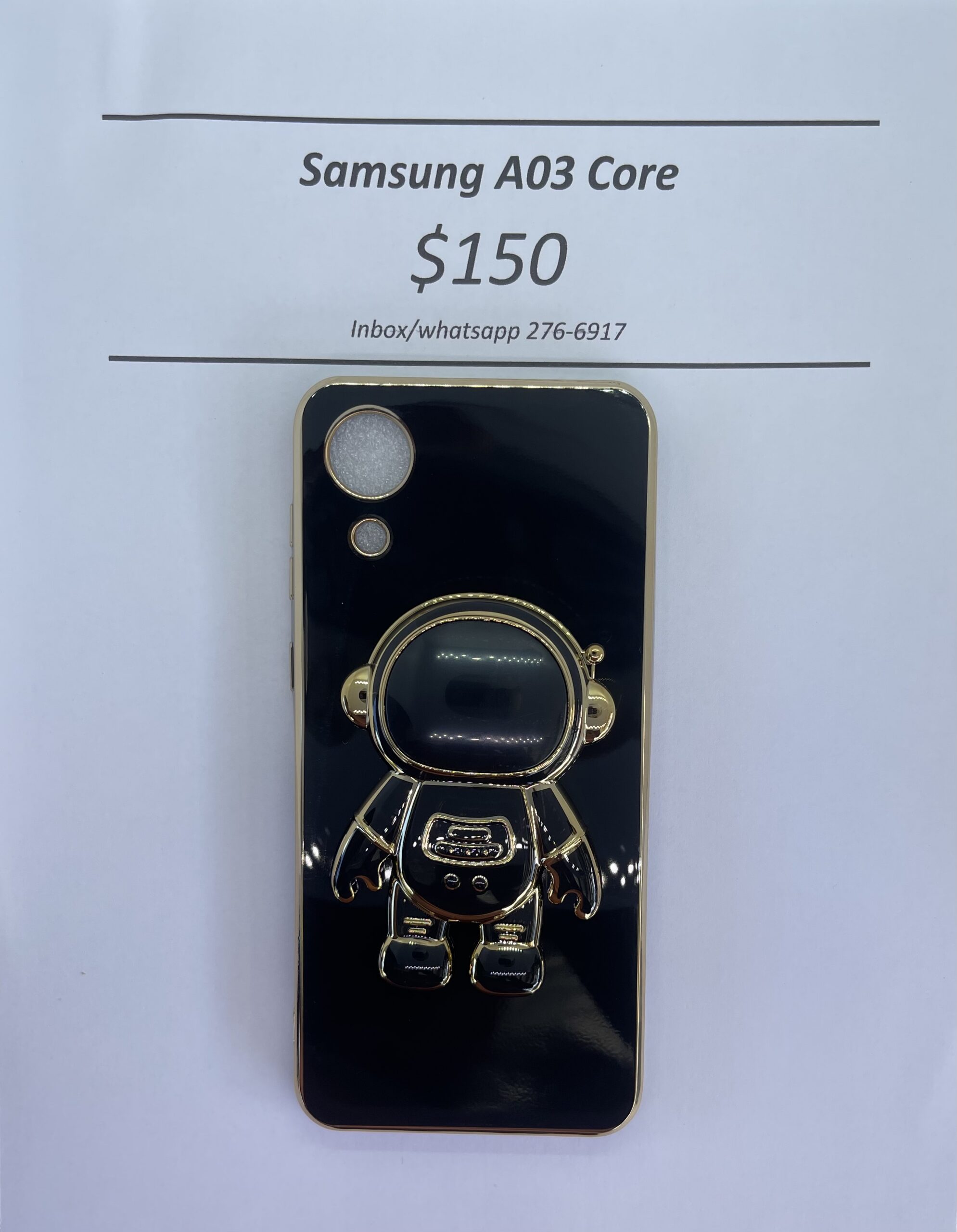 A03 core Black 3D Astronaut Phone case