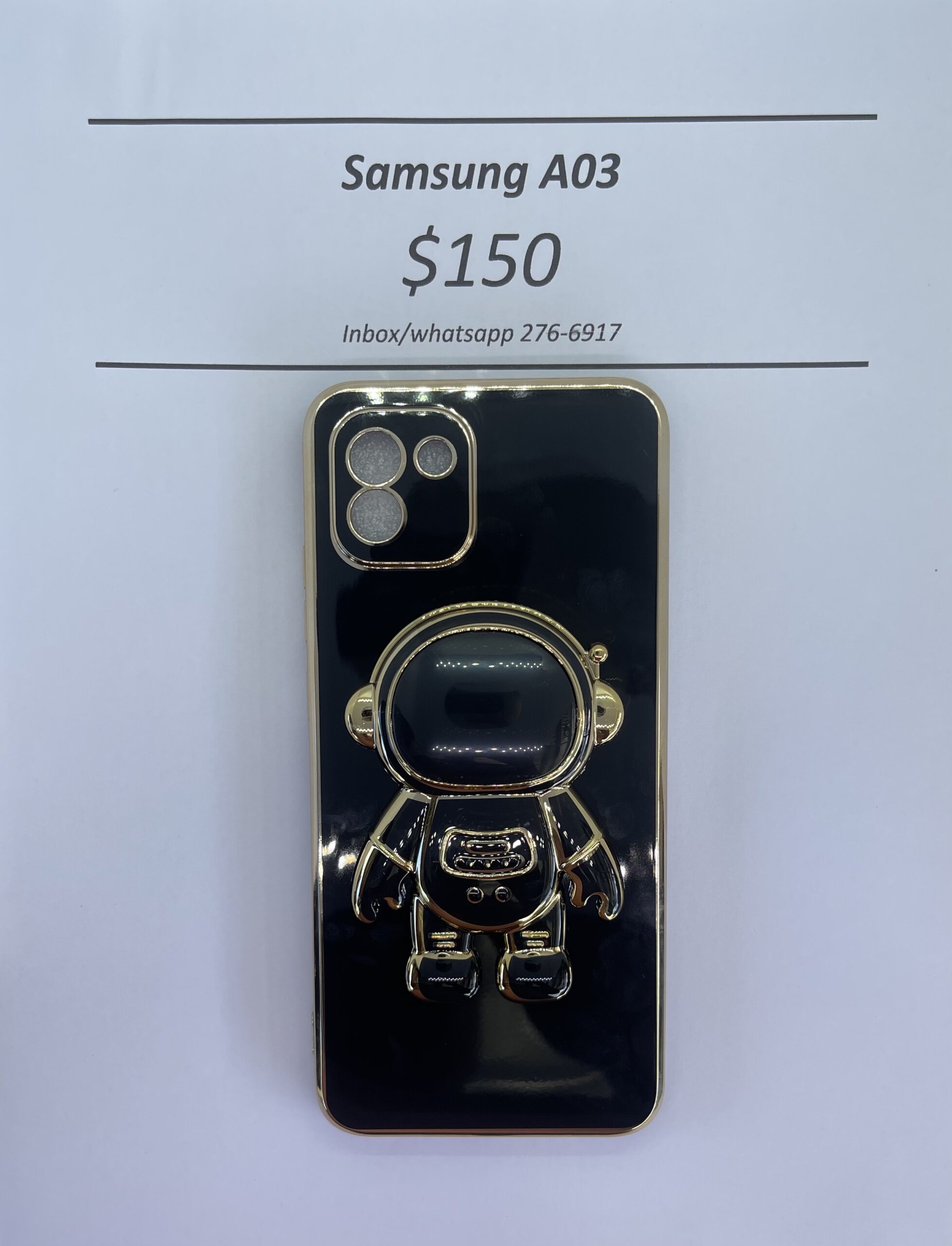 A03 Black 3D Astronaut Phone case