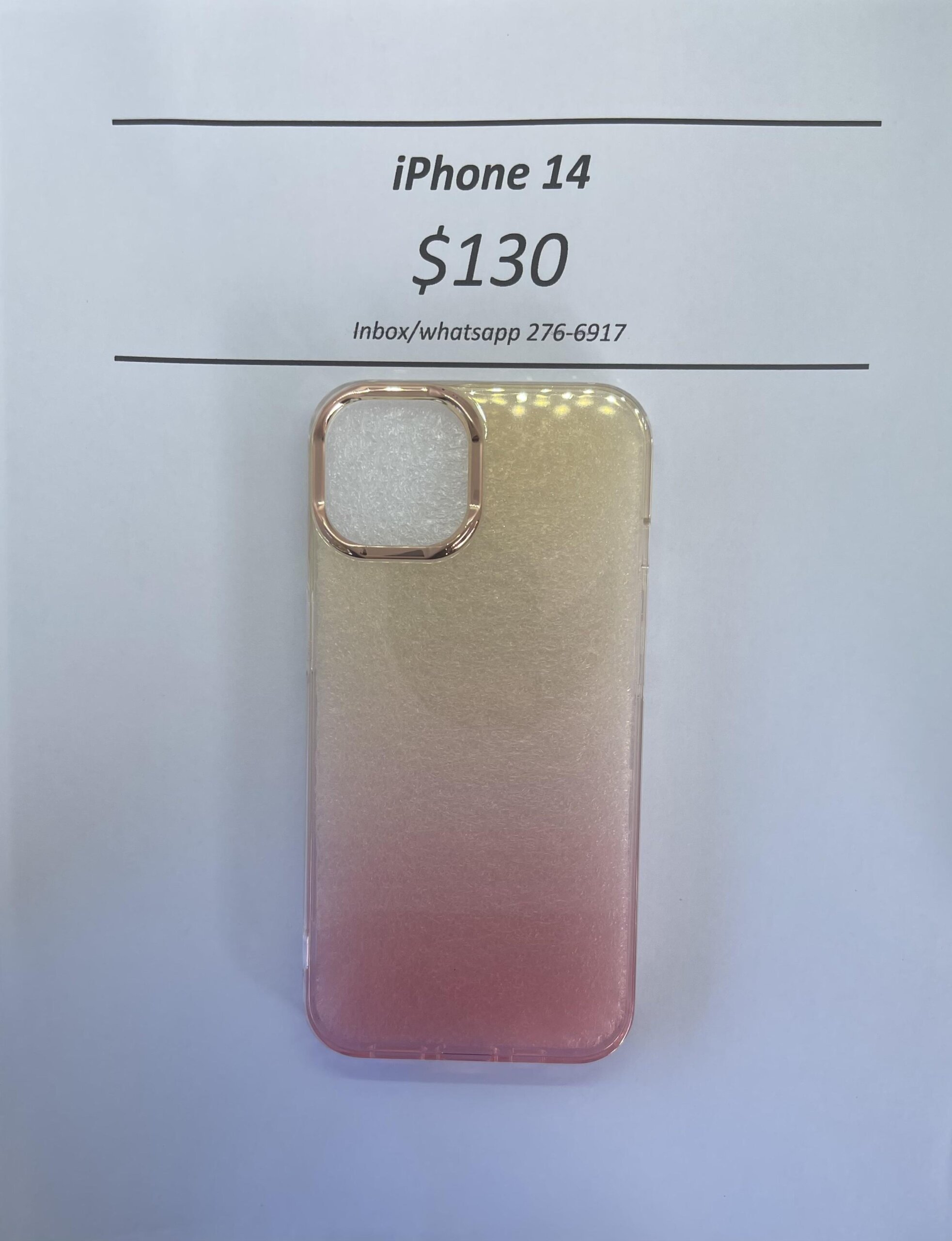 iPhone 14 Coral Rugged Glitter