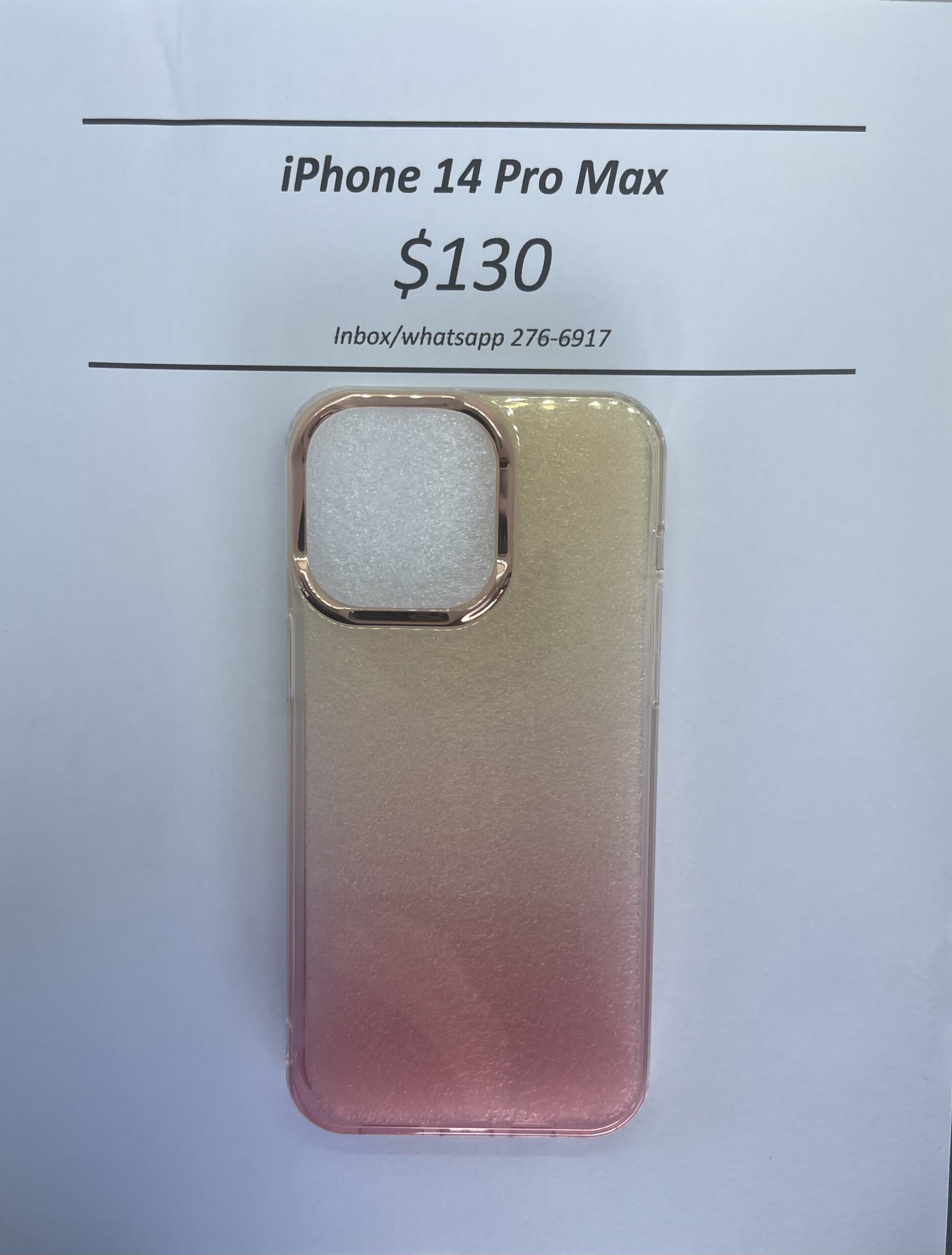 iPhone 14 Pro Max Coral Rugged Glitter