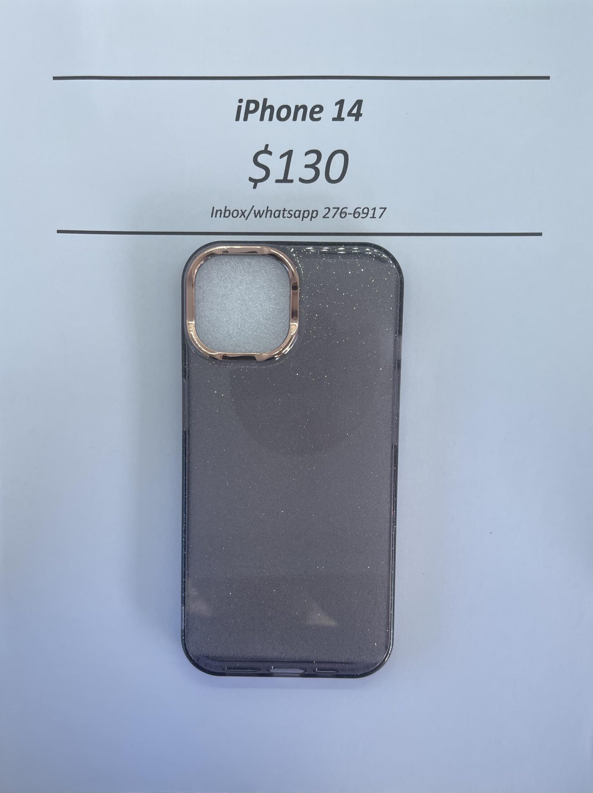 iPhone 14 Black Rugged Glitter