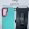 S22 Otterbox-Defender Green and Pink