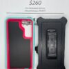 S22 Otterbox-Defender Green and Pink