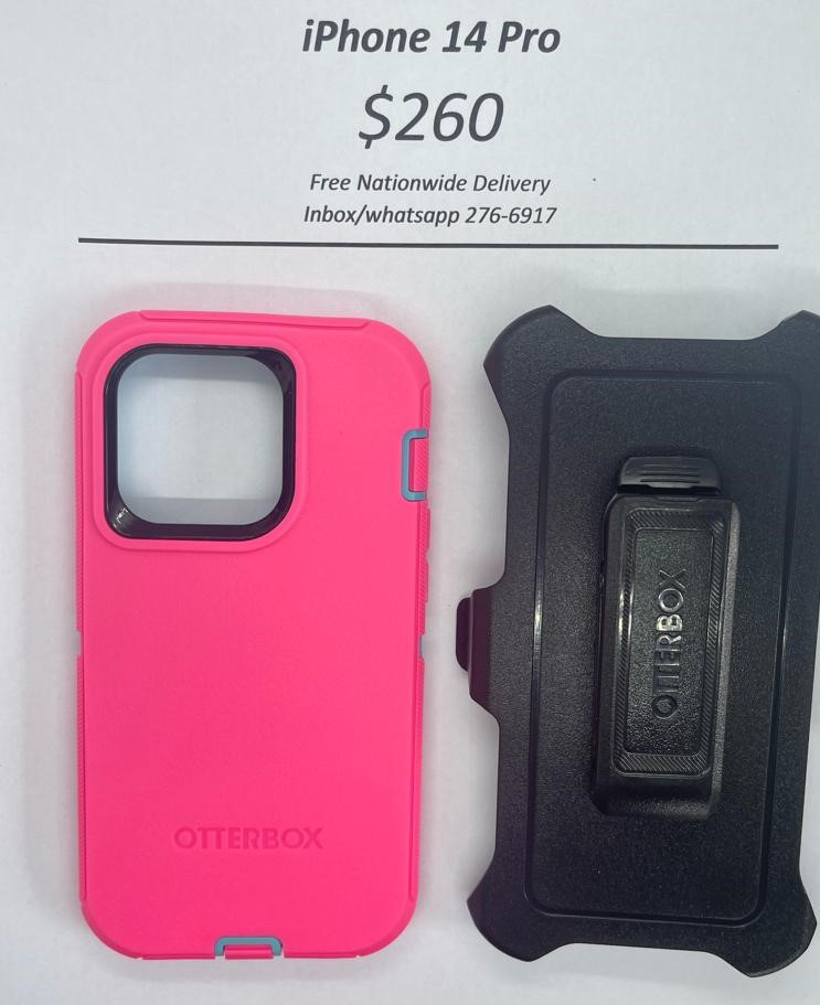 iPhone 14 Pro Otterbox-Defender Pink