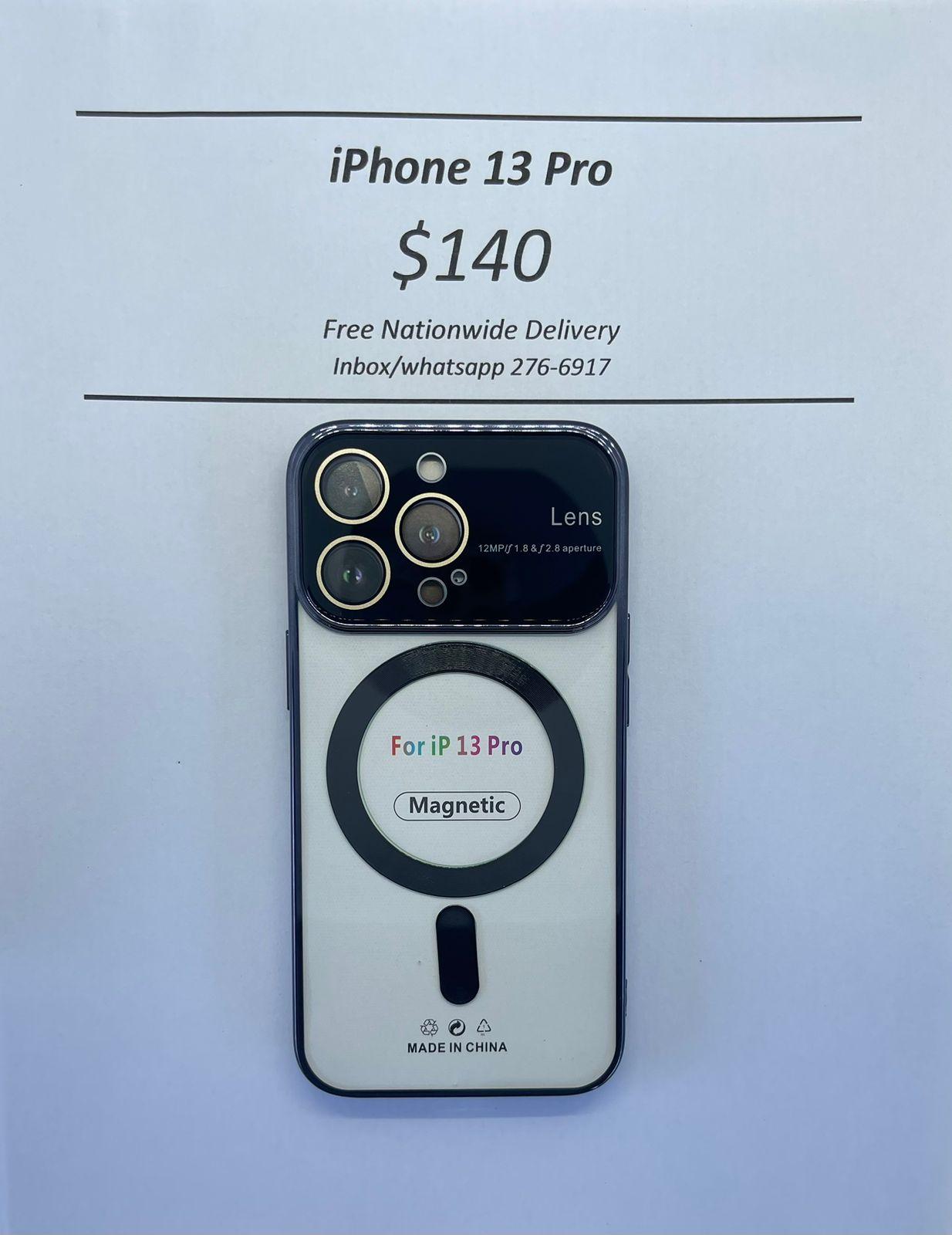 iPhone 13 Pro Black Wireless Charging Magnetic Case