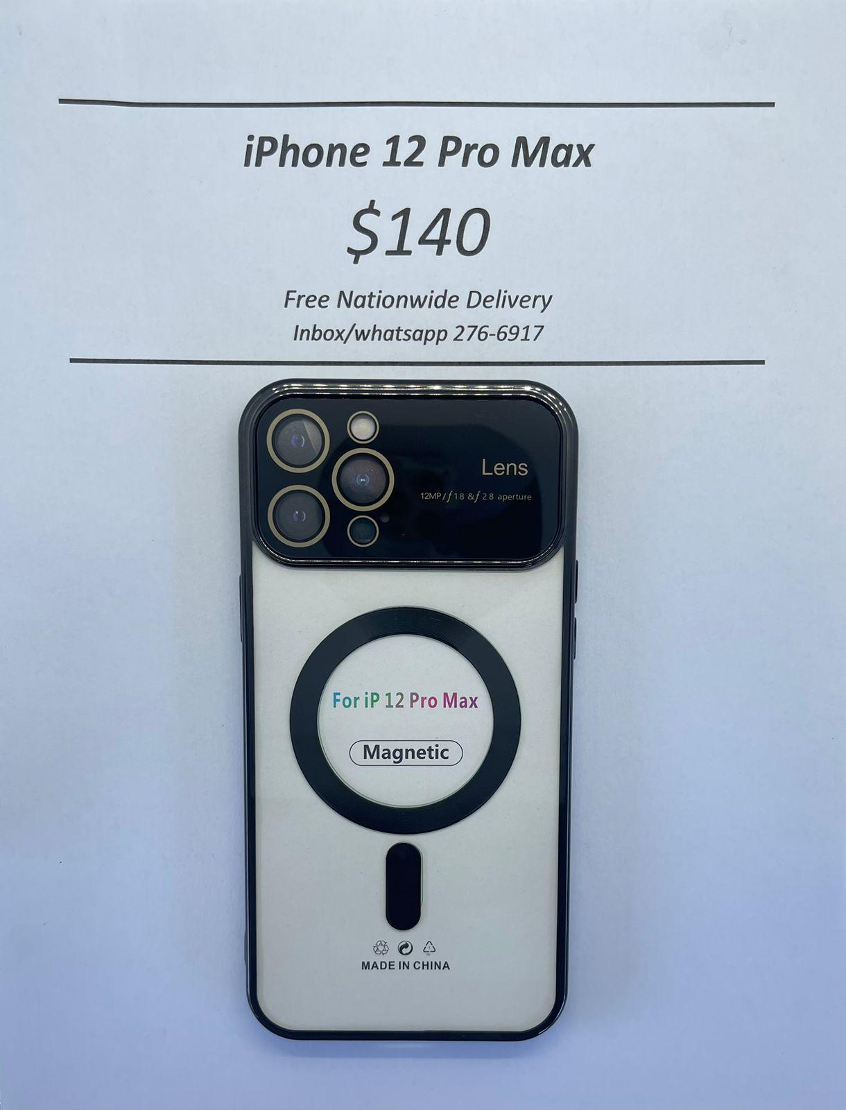 iPhone 12 Pro Max Black Wireless Charging Magnetic Case