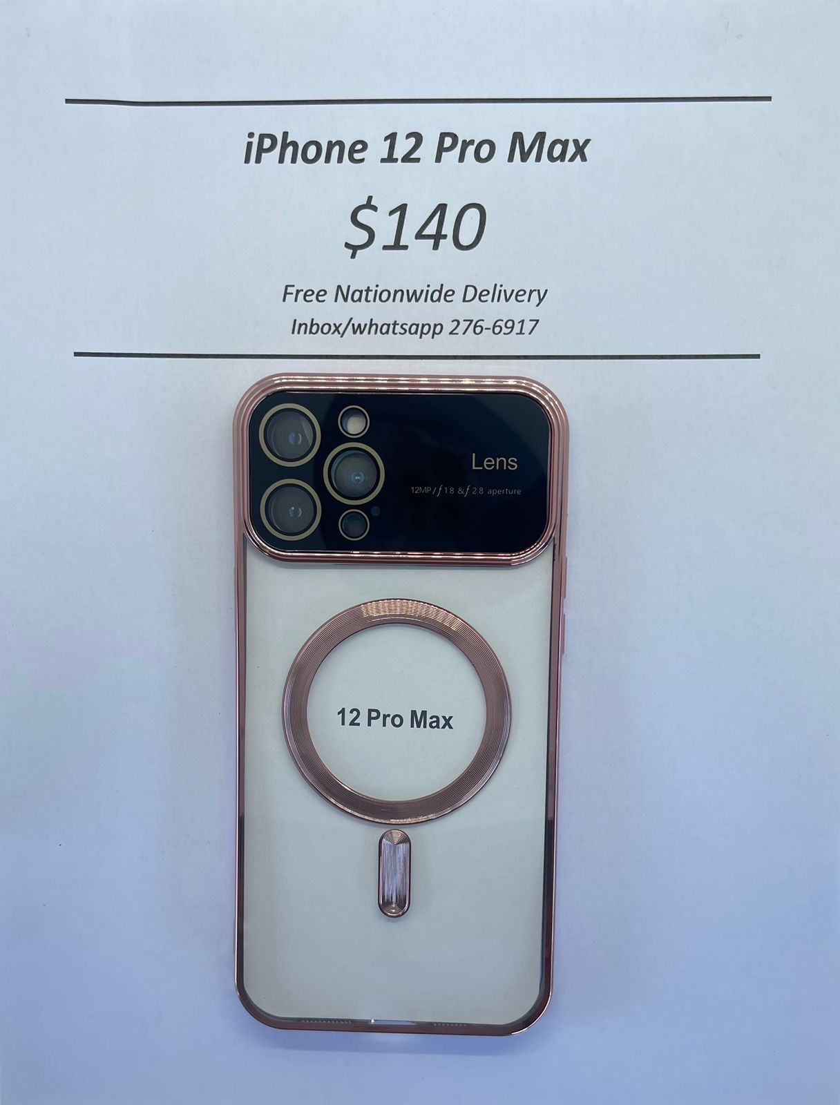 iPhone 12 Pro Max RG Wireless Charging Magnetic Case