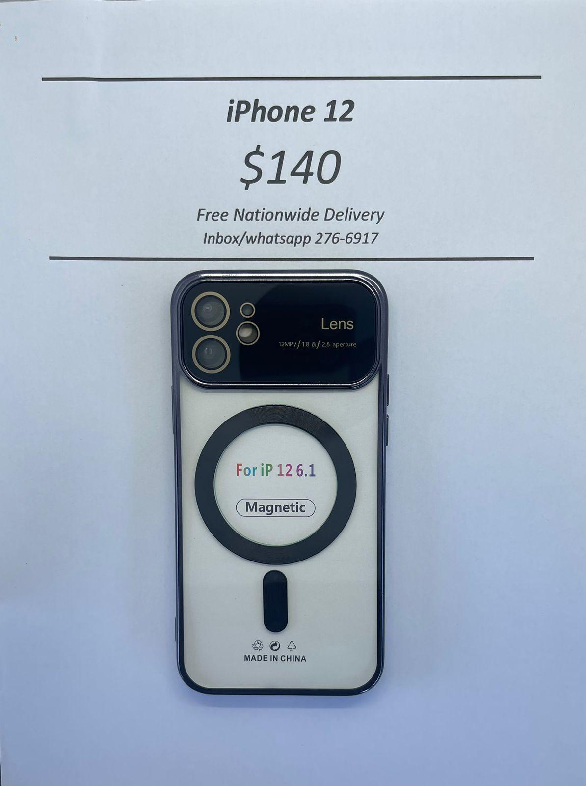 iPhone 12 Black Wireless Charging Magnetic Case