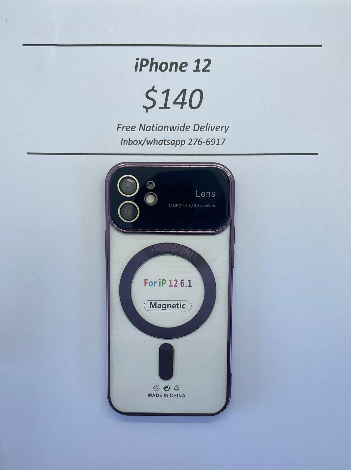 iPhone 12 Purple Wireless Charging Magnetic Case