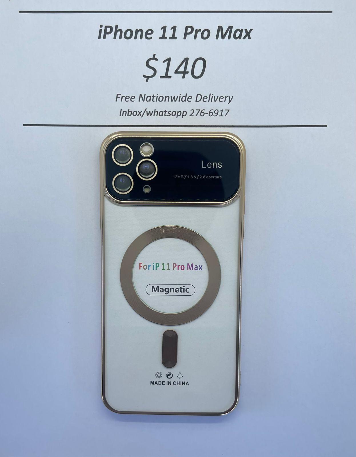 iPhone 11 Pro Max Gold Wireless Charging Magnetic Case