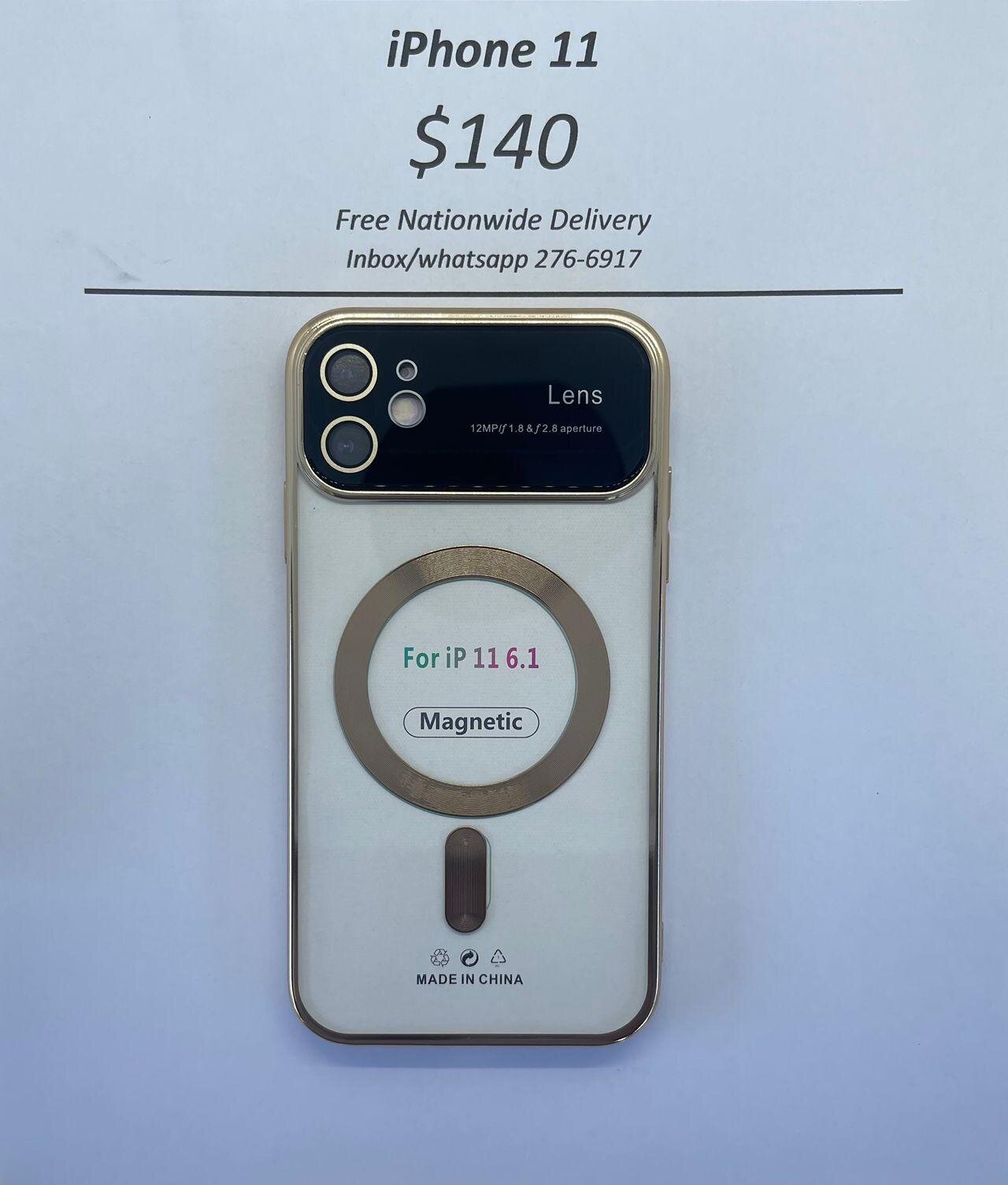 iPhone 11 Pro Gold Wireless Charging Magnetic Case