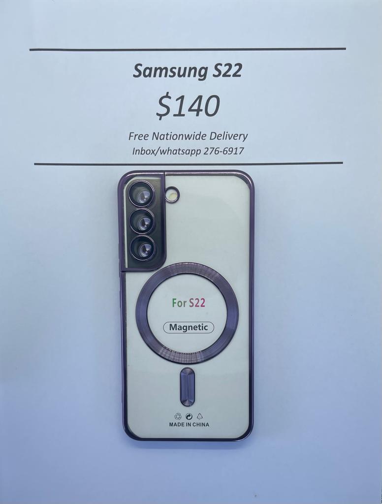 S22 Purple Wireless Charging Magnetic Case