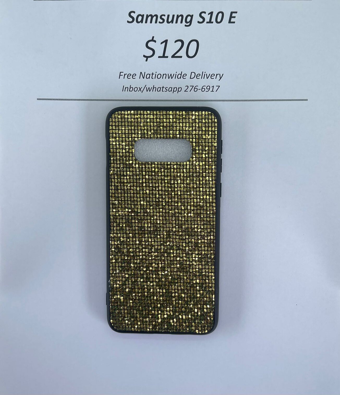 S10 E Gold Glitter