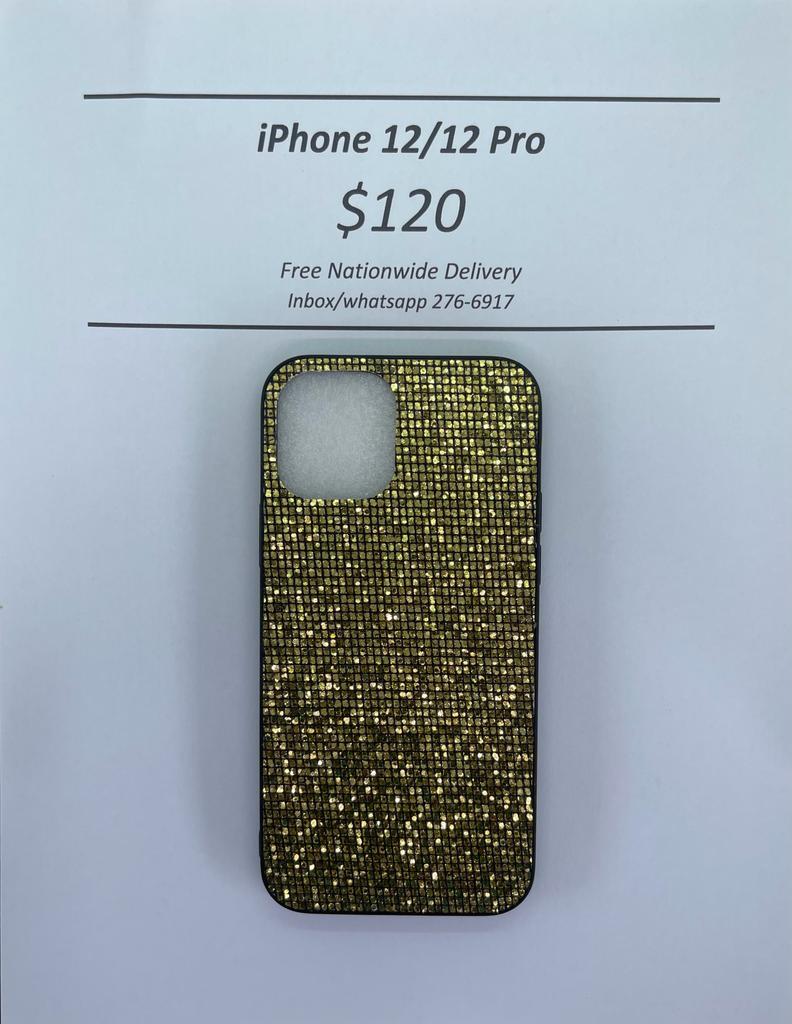 iPhone 12/Pro Gold Glitter