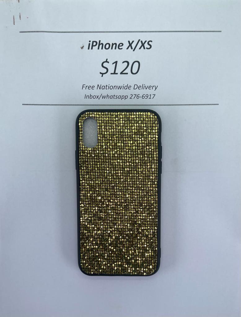 iPhone X/XS Gold Glitter