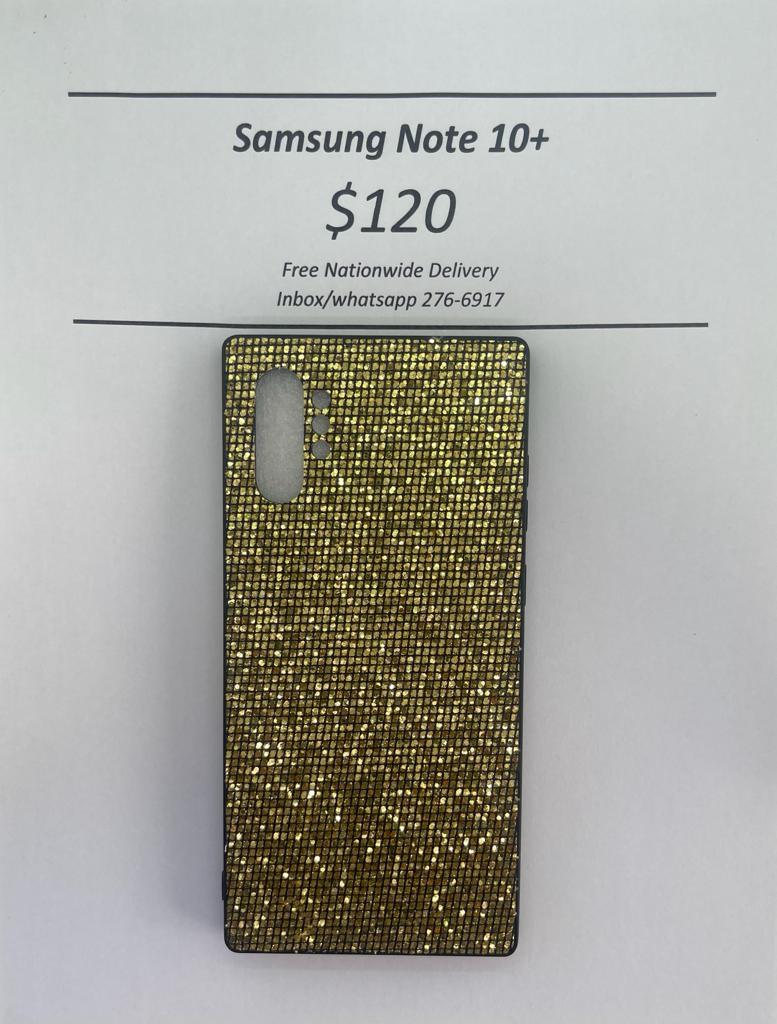 Note 10 Plus Gold Glitter