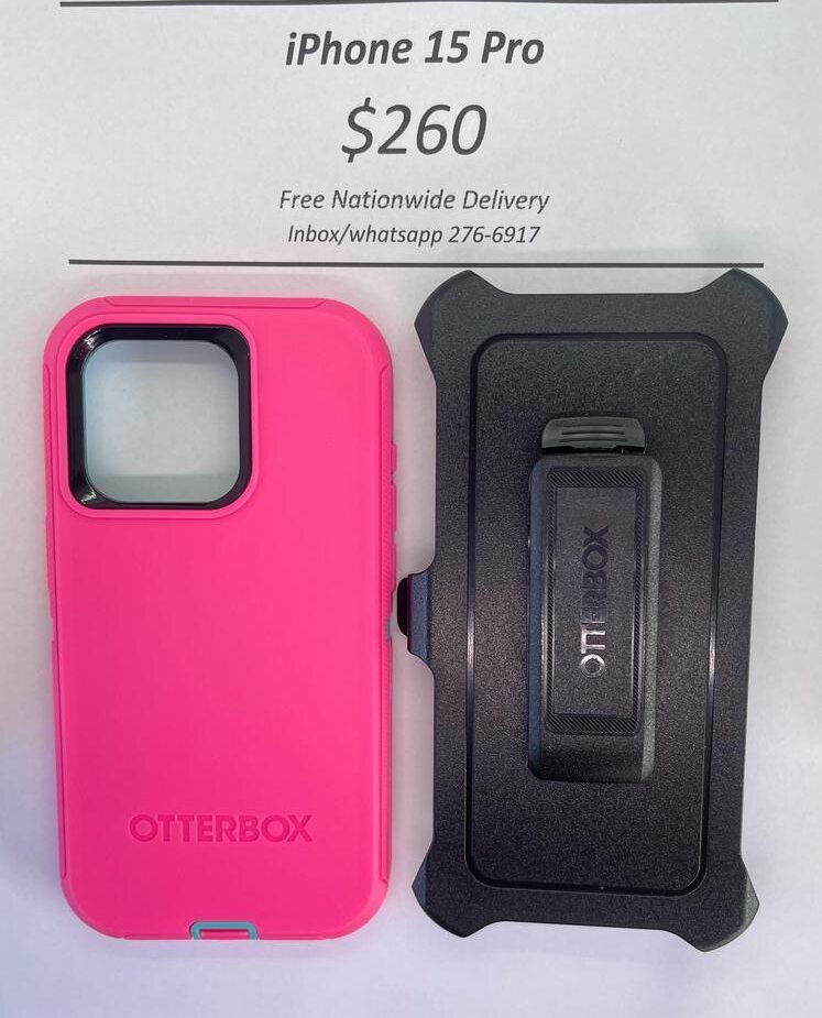 iPhone 15 Pro Otterbox-Defender Pink