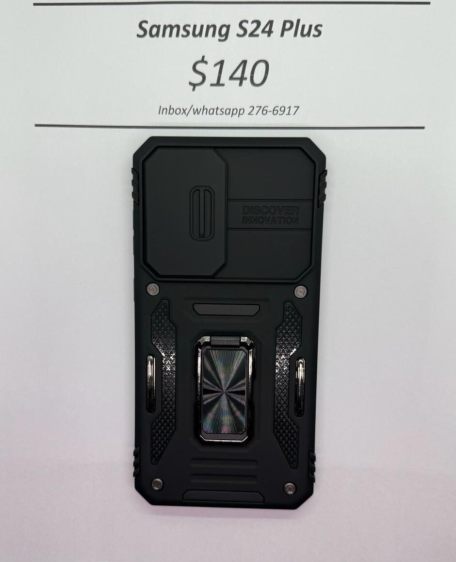 S24 Plus Black Rugged w Camera Cover