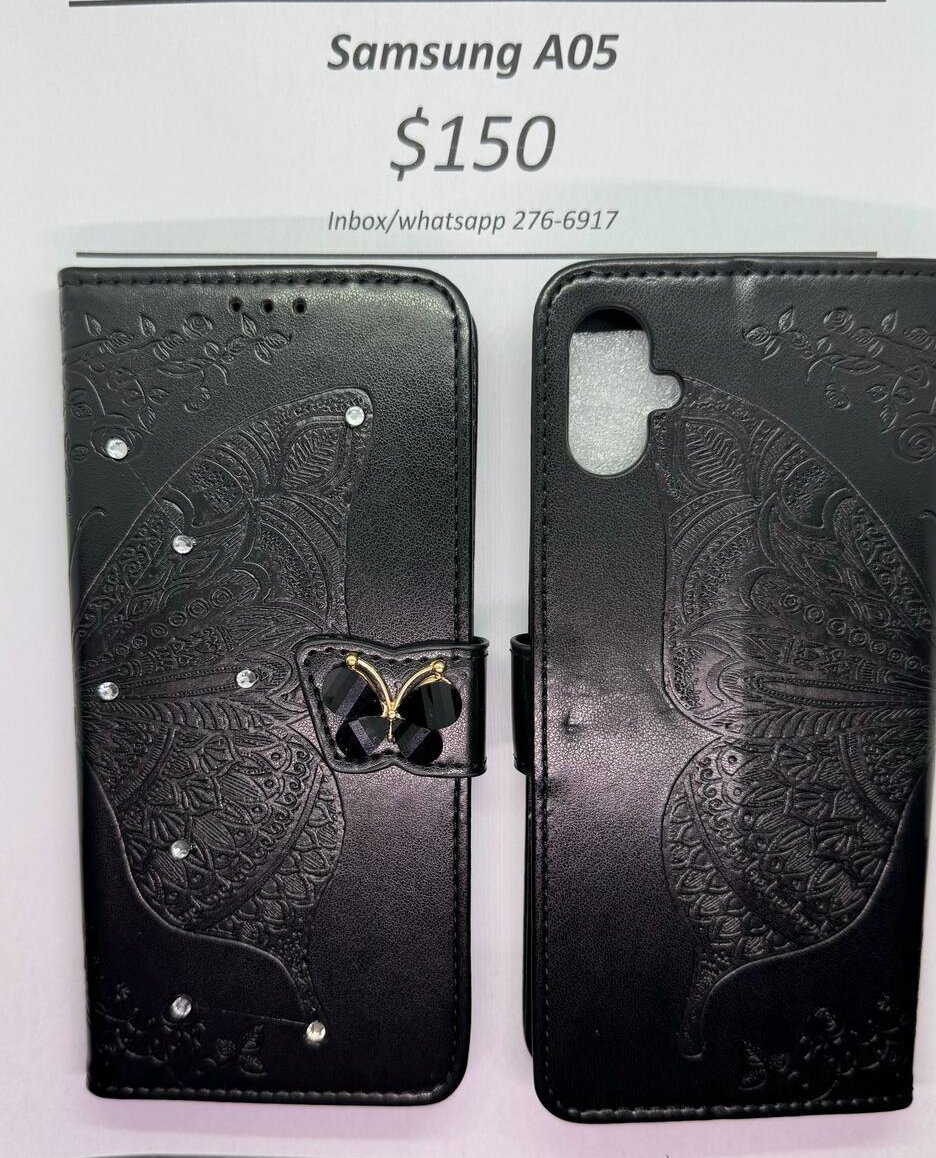 A05 Black Butterfly Wallet