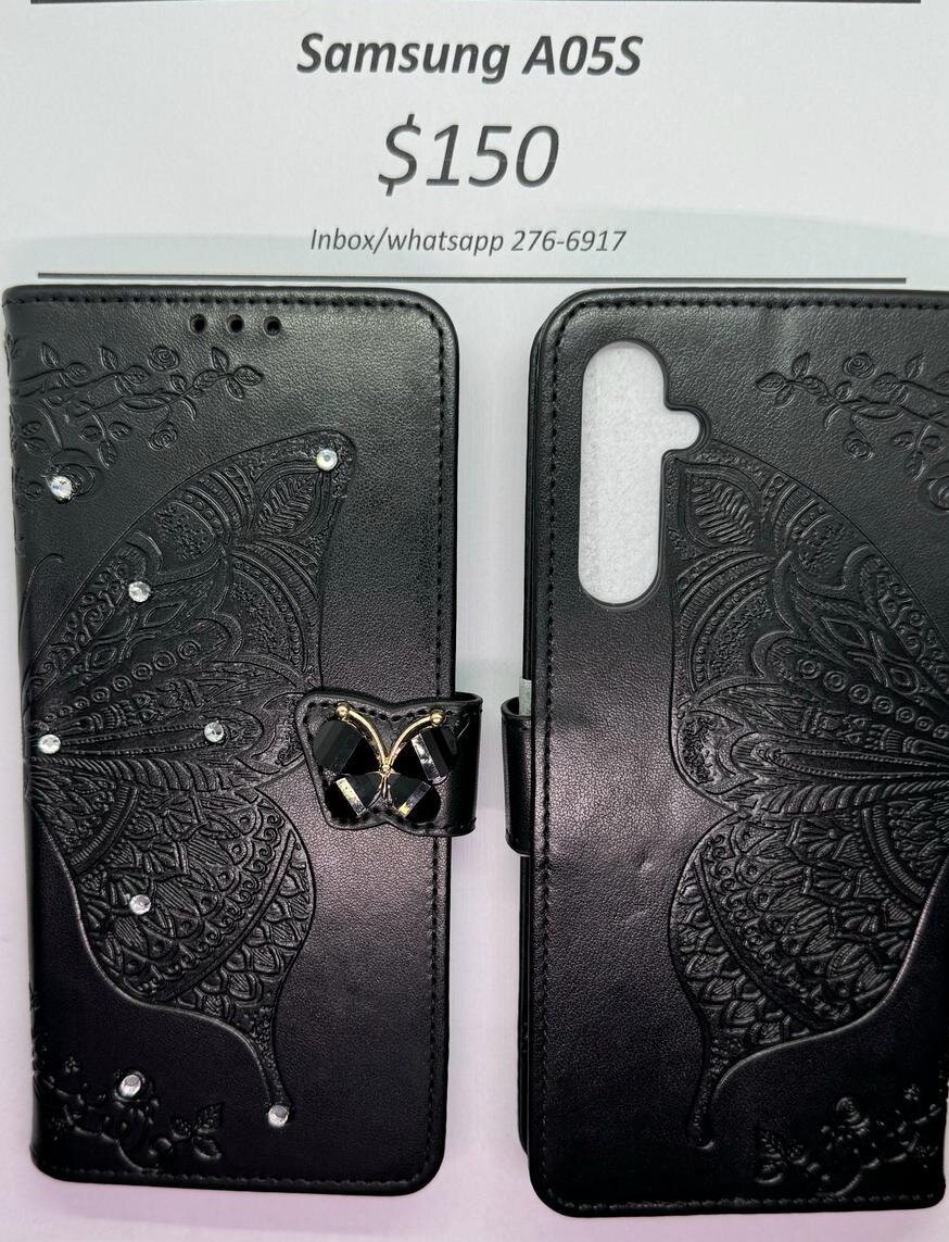 A05s Black Butterfly Wallet