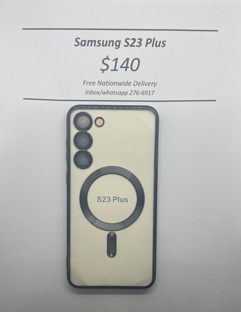 S23 Plus Black Wireless Charging Magnetic Case