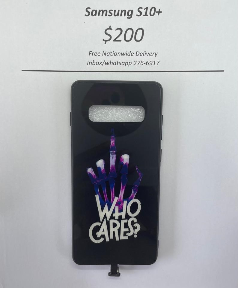 S10 Plus Who Cares Light up case