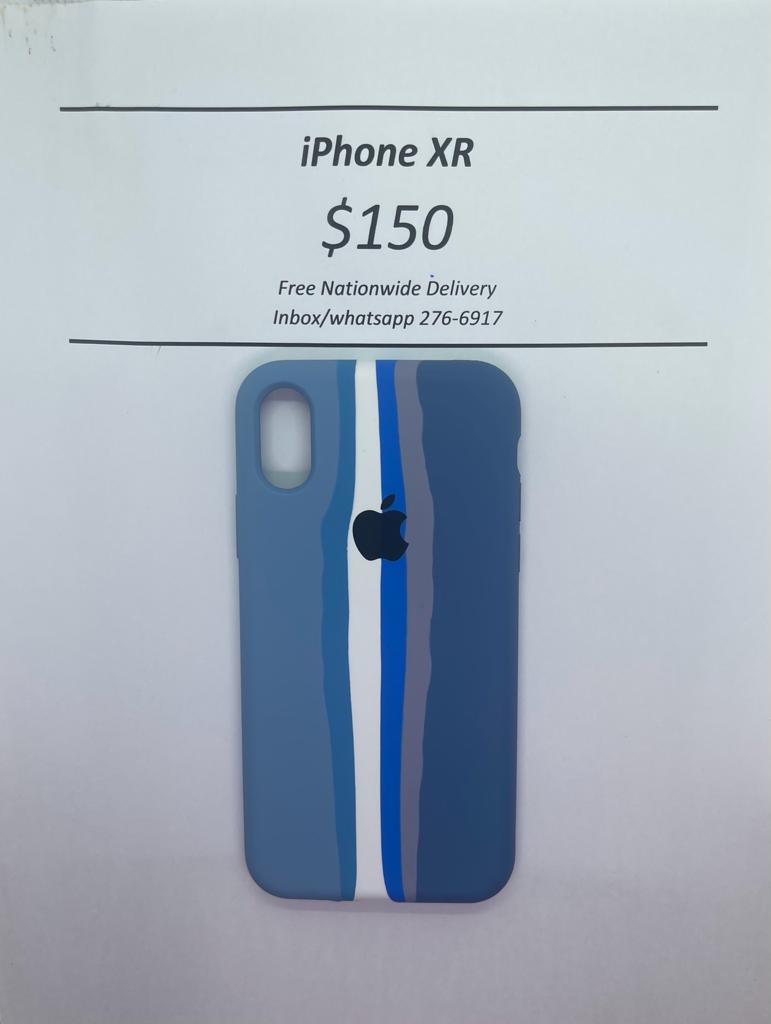 iPhone XR Blue Tone Logo Case