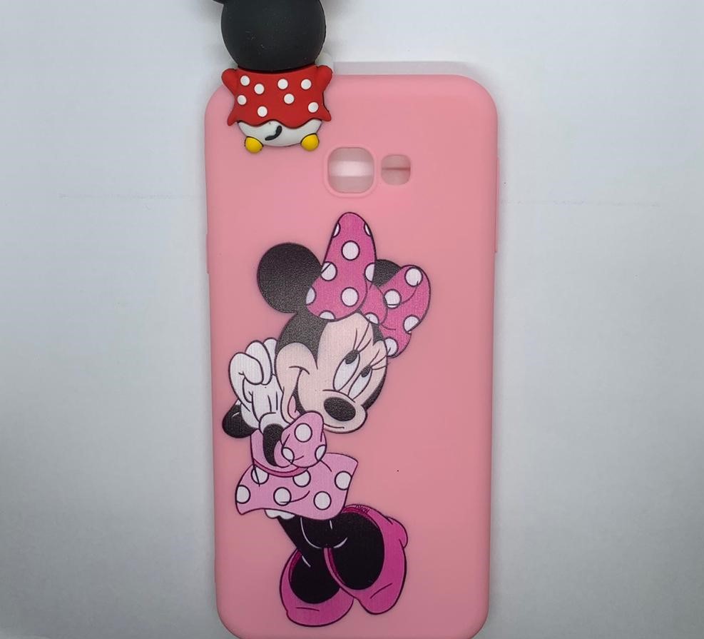 J7 Prime Pink Minnie Silicone