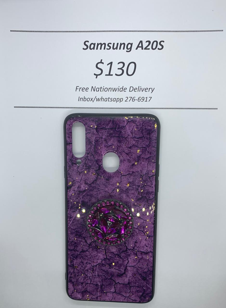 A20S Purple Marble with Pop Socket