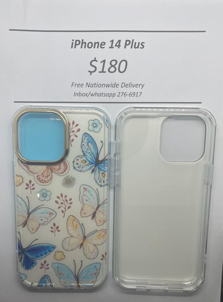 iPhone 14 Plus Butterfly with built in screen protector